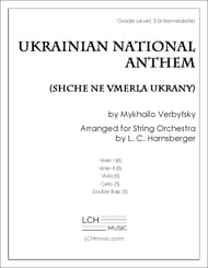 Ukrainian National Anthem for String Orchestra Orchestra sheet music cover Thumbnail